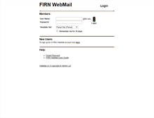 Tablet Screenshot of mail.firn.edu